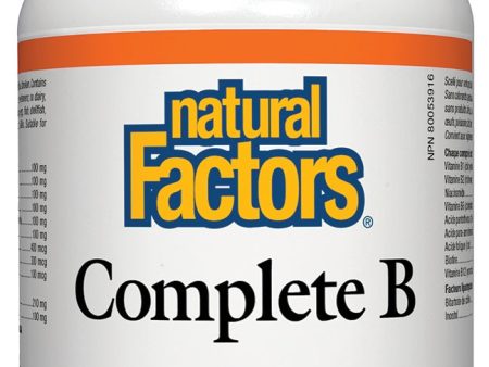 Natural Factors - Complete B 100 mg, 60 tablets Sale