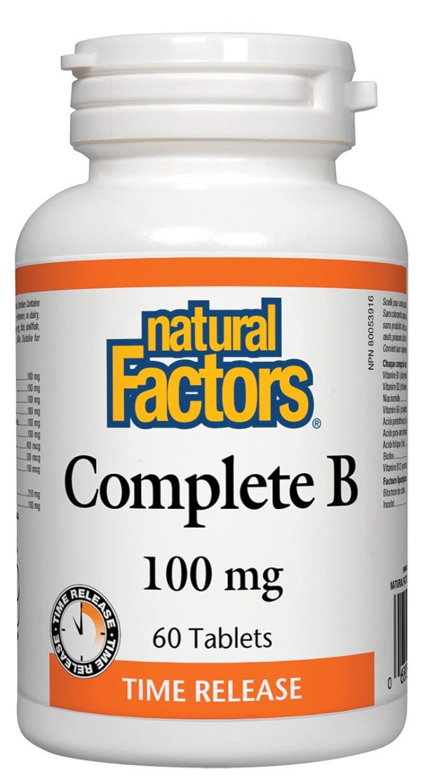 Natural Factors - Complete B 100 mg, 60 tablets Sale