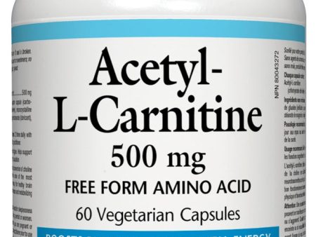 Natural Factors - Acetyl L-Carnitine - 500mg, 60 capsules Online Sale