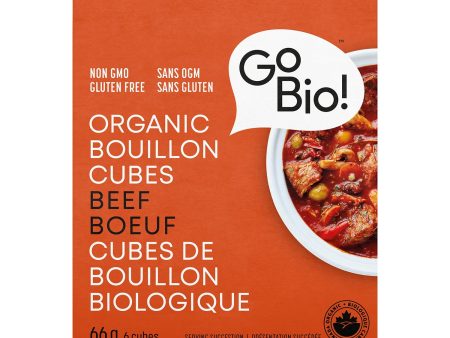 GoBio - Organic Beef Bouillon Cubes - 66 g Hot on Sale