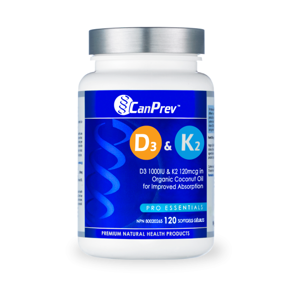 CanPrev - Vitamin D3 & K2, 120 capsules Discount