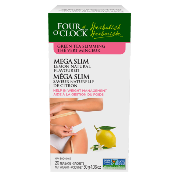 Four O Clock - Herbal Tea, Mega Slim, Lemon, 20 Count For Sale