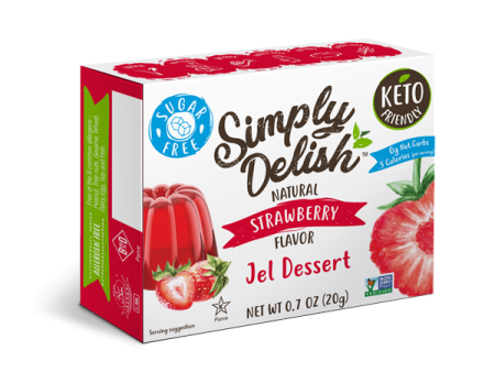 Simply Delish - Jel Dessert, Strawberry, 20 g Online now