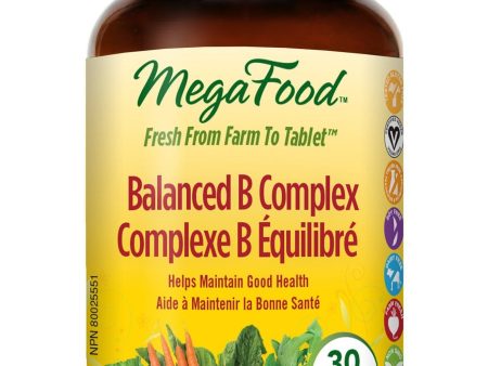 Mega Food - Balanced B Complex, 30 Tabs Online