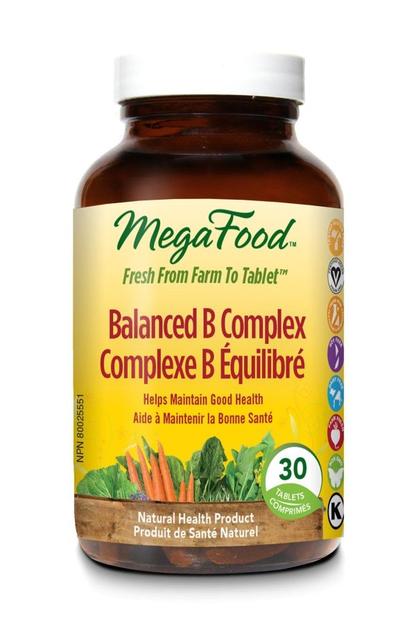 Mega Food - Balanced B Complex, 30 Tabs Online