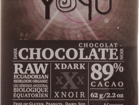 Giddy Yoyo - Xtra Dark 89% Chocolate Bar, 62 g Discount