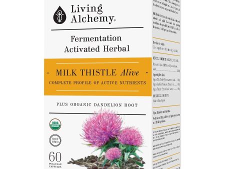 Living Alchemy - Milk Thistle Alive, 60 Caps For Sale