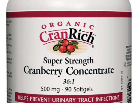 Natural Factors - Organic Cranrich Super Strength 500mg, 90softgels on Sale