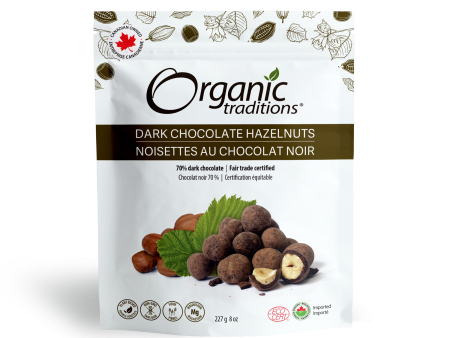 Organic Traditions - Organic Dark Chocolate Hazelnuts, 227 g Supply