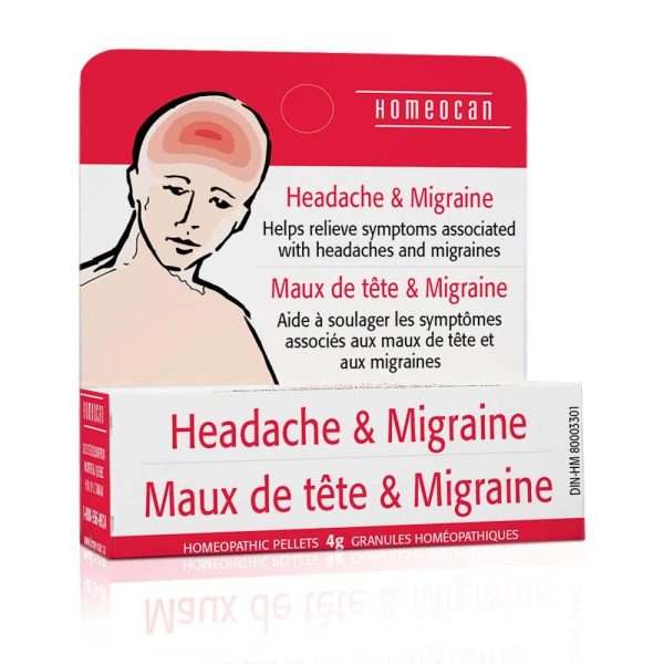 Homeocan - Headache & Migraine Pellets, 4g on Sale