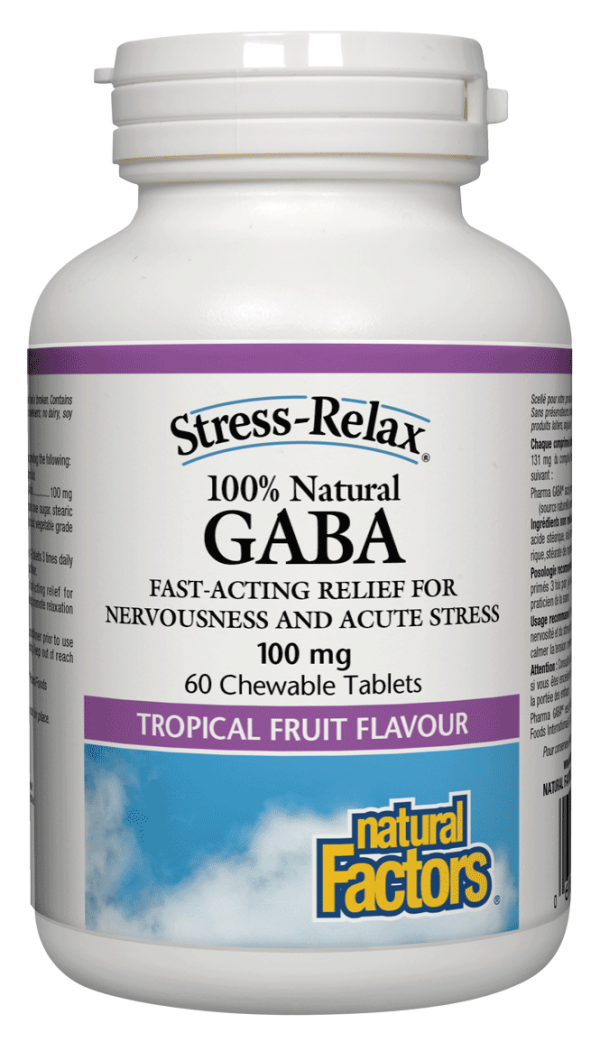 Natural Factors - Gaba, 60 chewable tablets Discount