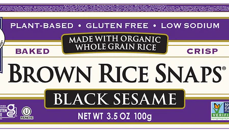 Edward & Sons - Rice Snaps - Black Sesame, 100 g Discount