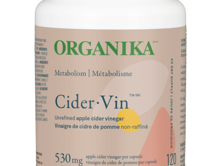 Organika - Apple Cider Vinegar, 530mg (120 capsules) For Cheap