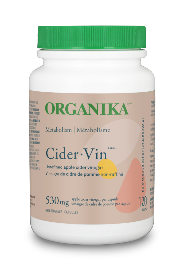 Organika - Apple Cider Vinegar, 530mg (120 capsules) For Cheap