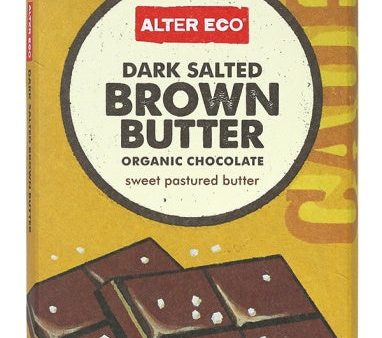 Alter Eco - Salted Brown Butter Chocolate, 80 g For Cheap