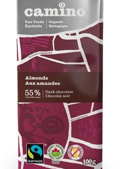 Camino - Almonds Chocolate Bar, 100 g Hot on Sale