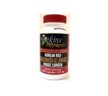 Atkins Ginseng Farm - Korean Red Ginseng - 100 caps Hot on Sale