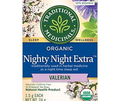 Traditional Medicinals - Organic Nighty Night Tea, Valerian, 16 Count Sale