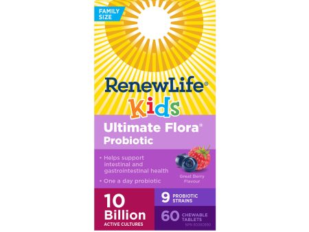 Renew Life - Ultimate Flora Kids Probiotic, 60 Chews Online Sale