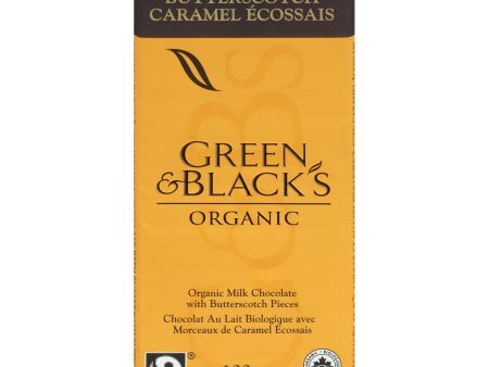 Green & Black s Organic - Organic Butterscotch Milk Chocolate, 100 g on Sale