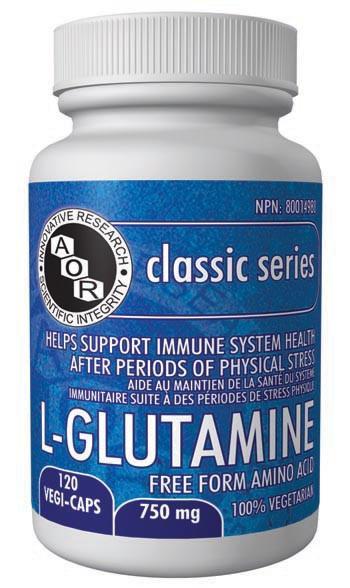 AOR - L-Glutamine, 120 Caps Hot on Sale