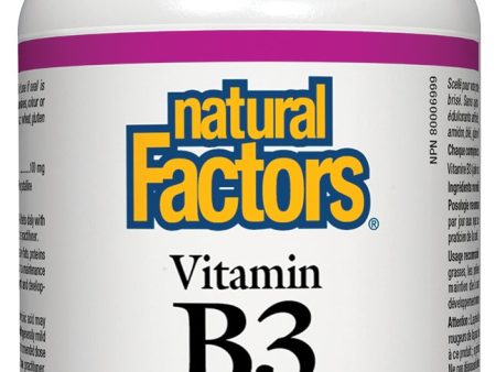 Natural Factors - B3 Niacin 100mg, 90 tablets Online now