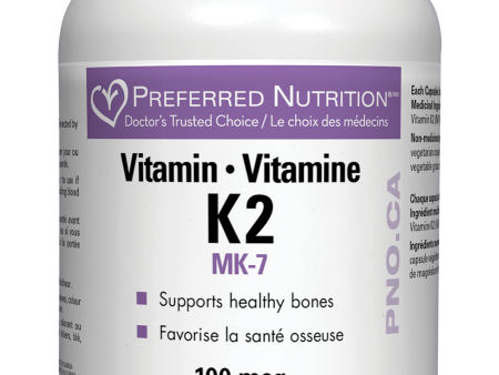 Preferred Nutrition - Vitamin K2 100mcg, 60 Caps Online Hot Sale