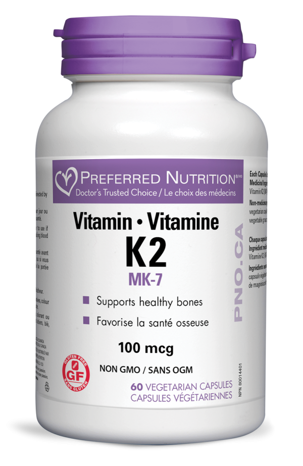 Preferred Nutrition - Vitamin K2 100mcg, 60 Caps Online Hot Sale