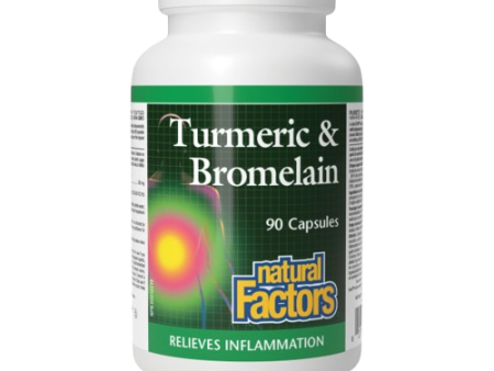 Natural Factors - Turmeric & Bromelain, 90 capsules Sale