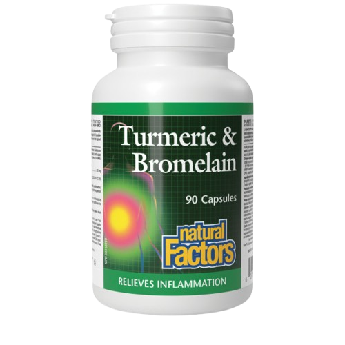 Natural Factors - Turmeric & Bromelain, 90 capsules Sale