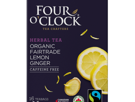 Four O Clock - Herbal Tea, Lemon Ginger, 16 Count For Discount