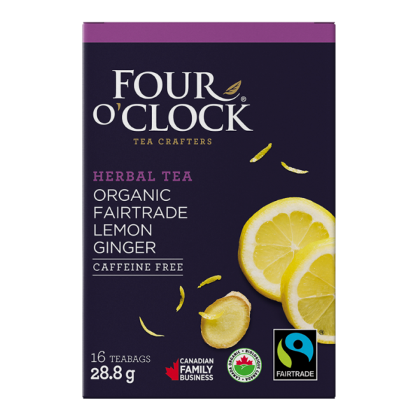 Four O Clock - Herbal Tea, Lemon Ginger, 16 Count For Discount