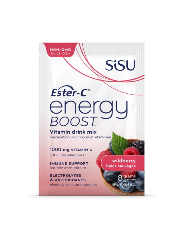 Sisu - Ester-C Energy Boost Wildberry, packet Cheap