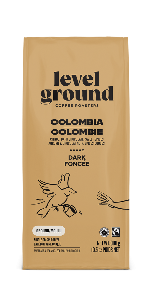 Level Ground Trading Ltd - Colombia, Dark & Strong, Ground, 300 g Sale