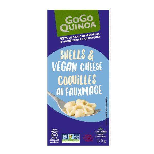 Gogo Quinoa - White Shells & Vegan Cheese, 170 g Hot on Sale