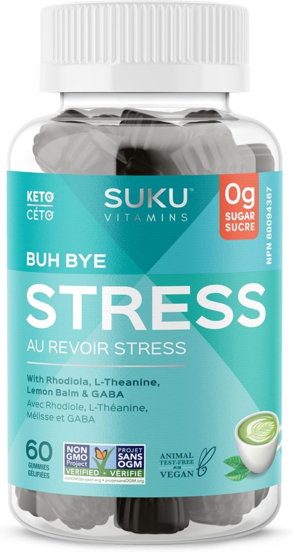 SUKU Vitamins - Buh Bye Stress, 60 Gummies Online Hot Sale