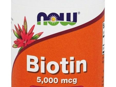 NOW - Biotin 5000mcg - 60 caps Online Hot Sale