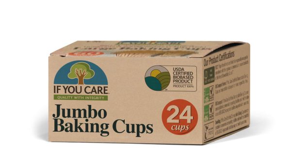 If You Care - Enviro Friendly - Jumbo Baking Cups, 24 Cups Online Hot Sale