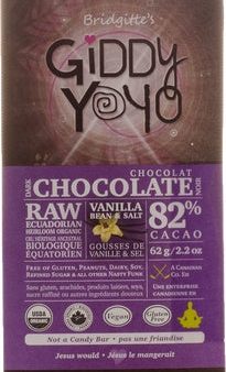 Giddy Yoyo - Vanilla salt 82% Chocolate Bar - 62 g Supply