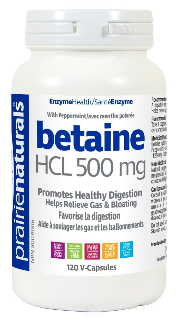 Prairie Naturals - Betaine Hcl - 120 vcaps Hot on Sale