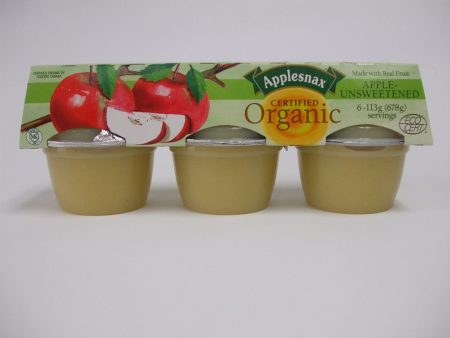 Applesnax - Organic Unsweetened Applesauce, 6x113 g Cheap