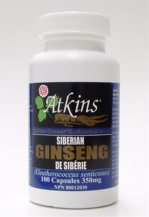 Atkins Ginseng Farm - Siberian Ginseng, 100 caps For Cheap