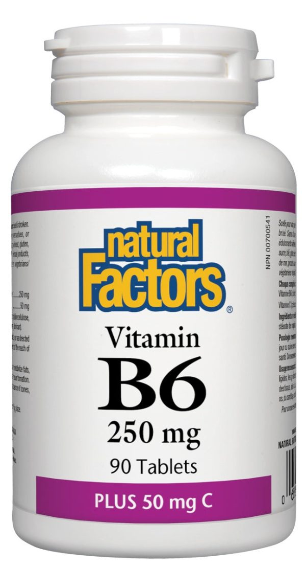 Natural Factors - Vitamin B6 with Vitamin C, 90 tablets Fashion