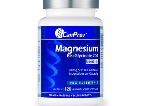 CanPrev - Magnesium Bis-Glycinate Gentle, 200mg, 120 Capsules Fashion