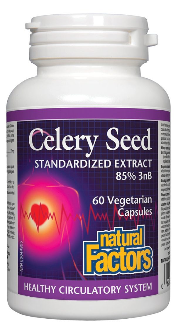 Natural Factors - Celery Seed, 60 vegetarian capsules Hot on Sale