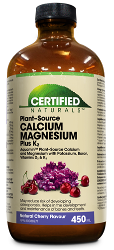 Certified Naturals - Calcium Magnesium K2 Liquid (Cherry), 450ml Sale