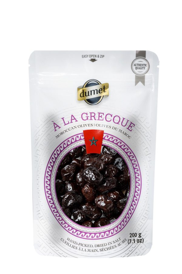 Dumet - Mor. A La Greque Blk Pitted - 200 g Hot on Sale