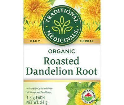 Traditional Medicinals - Organic Roasted Dandelion Root Tea, 16 Count Hot on Sale