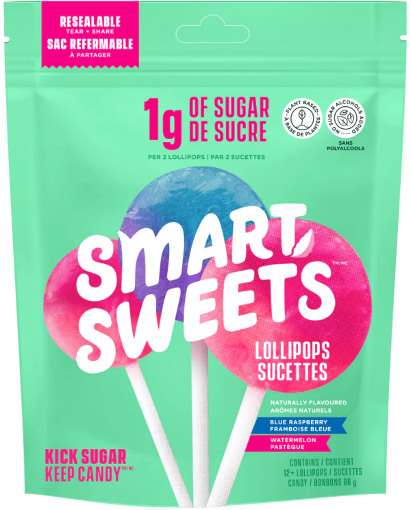 Smart Sweets - Lollipops, 85 g Supply