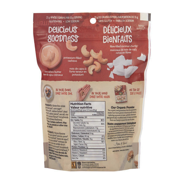 Nature s Path - Organic Granola, Gluten Free, Coconut Cashew, 312 g Online now